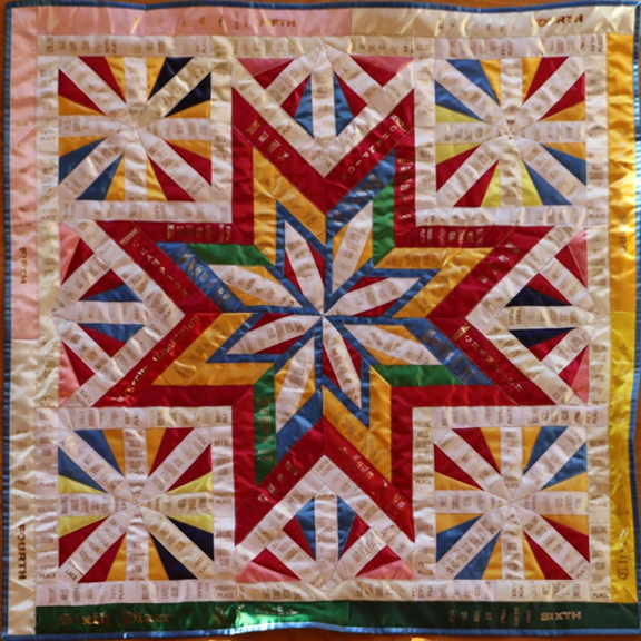 small ribbon quilt