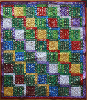 large ribbon quilt